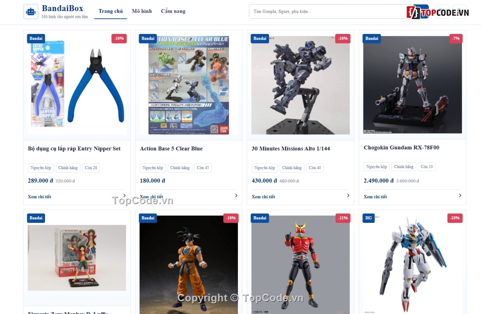 mô hình,bandai,mô hình bandai